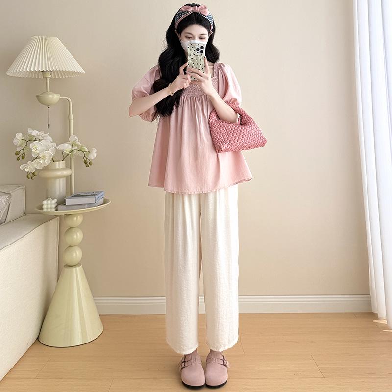 Maternity Summer Cotton-Linen Nine-Point Pants: Drawstring Waist, Casual, Anti-Mosquito M
Maternity Summer Cotton-Linen Nine-Point Pants: Drawstring Waist, Casual, Anti-Mosquito M