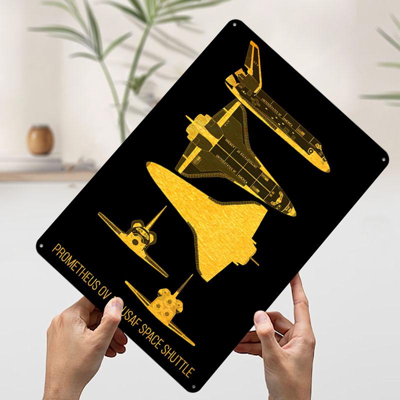 Space Shuttle Silhouette Poster Customized Wall Art Vintage Metal Signs Retro Tin Plaque for Man Cave Room Ornaments Wand Deko 7.9x11.8In(20x30cm)
Space Shuttle Silhouette Poster Customized Wall Art Vintage Metal Signs Retro Tin Plaque for Man Cave Room Ornaments Wand Deko 7.9x11.8In(20x30cm)