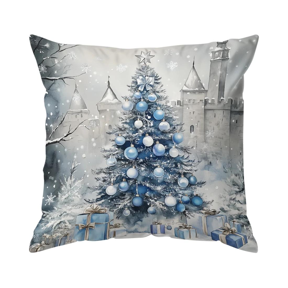 Winter blue Christmas tree Cushions Pillowcase Cushion Cover Throw Pillow Sofa Decoration Pillowcover Home Car Decor
Winter blue Christmas tree Cushions Pillowcase Cushion Cover Throw Pillow Sofa Decoration Pillowcover Home Car Decor