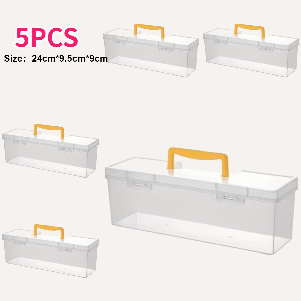 5pcs Plastic Handheld Tool Craft Storage Boxes with Lids Portable Organizer for Screws Bolts Hardware for Home Workshop Outdoor
5pcs Plastic Handheld Tool Craft Storage Boxes with Lids Portable Organizer for Screws Bolts Hardware for Home Workshop Outdoor