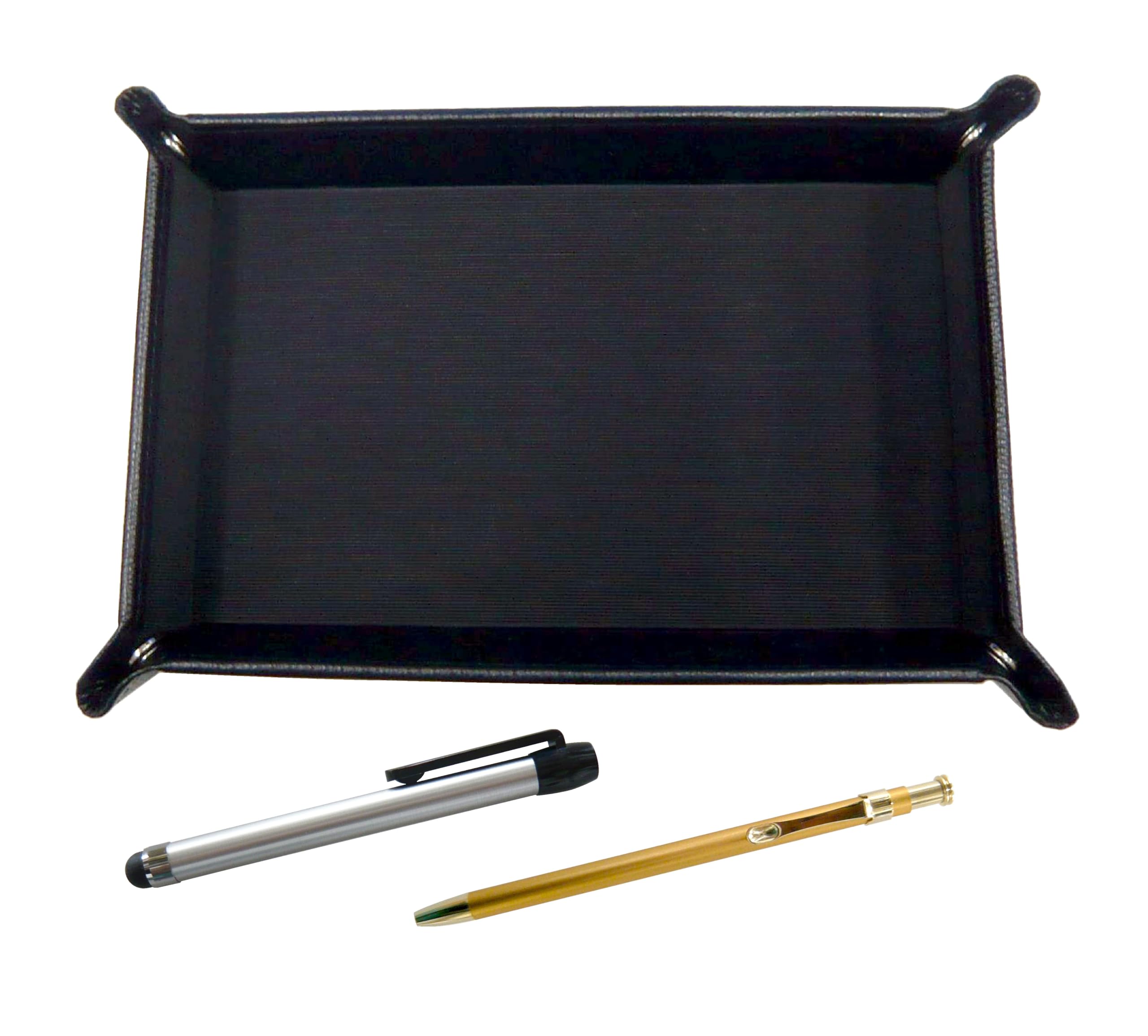 Japanese grained cowhide pen tray black metal touch bar silver and slim 60 ballpoint pen gold set TRASB-ALST-SV60KBP
Japanese grained cowhide pen tray black metal touch bar silver and slim 60 ballpoint pen gold set TRASB-ALST-SV60KBP