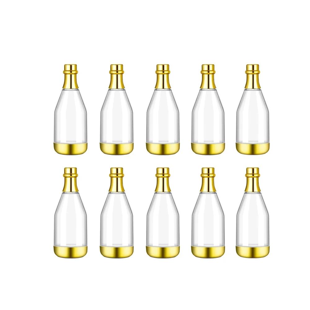 Mini champagne bottle containers, plastic candy jars for DIY party favors, wedding favor bottles for sweets and confetti
Mini champagne bottle containers, plastic candy jars for DIY party favors, wedding favor bottles for sweets and confetti