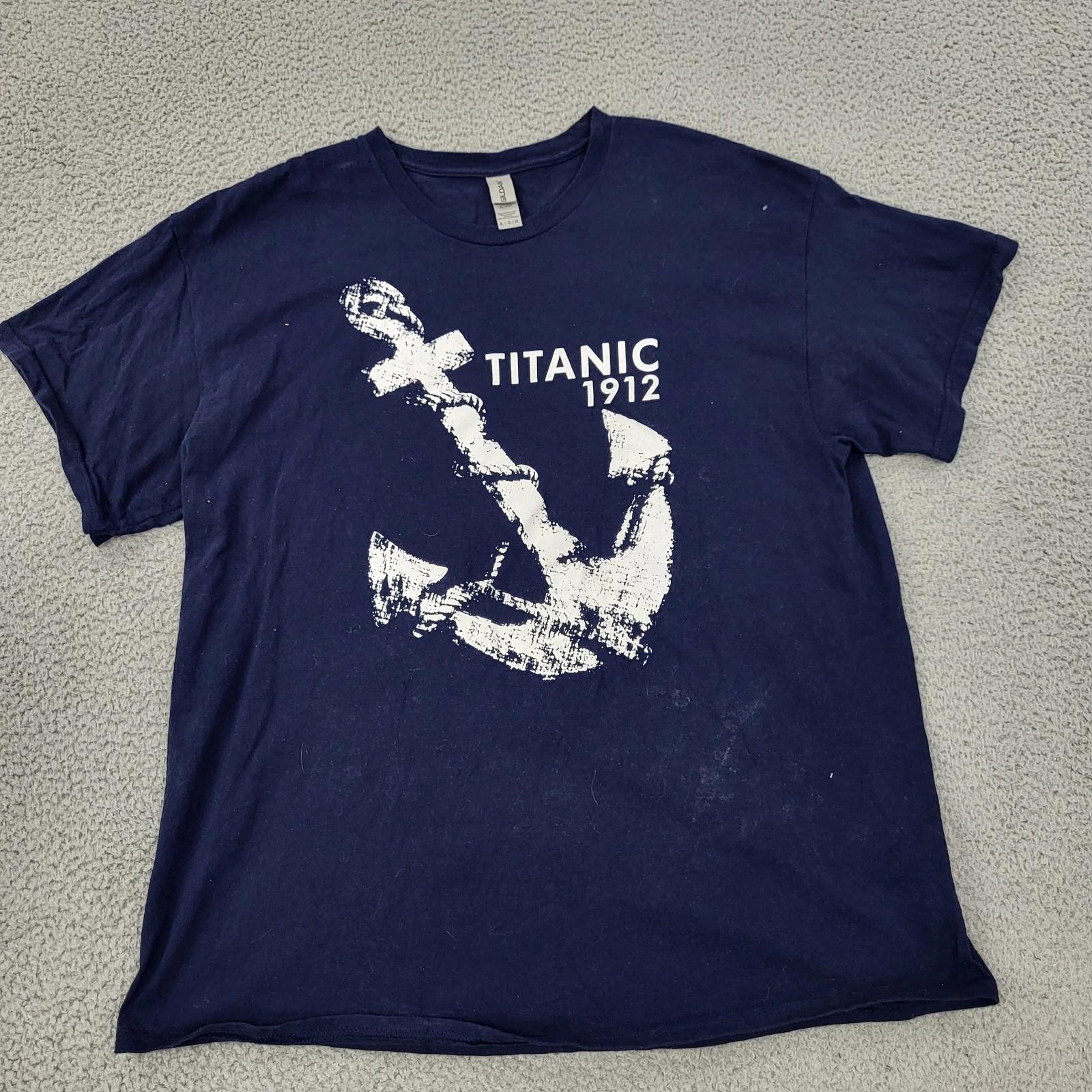 Titanic 1912 Shirt Mens XL Blue Anchor Graphic XL
Titanic 1912 Shirt Mens XL Blue Anchor Graphic XL