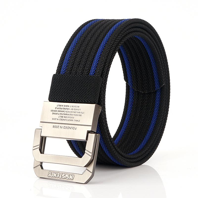 TUSHI Personality Double Loop Buckle Belt Men s Nylon Casual Pants Student Trend 120cm
TUSHI Personality Double Loop Buckle Belt Men s Nylon Casual Pants Student Trend 120cm