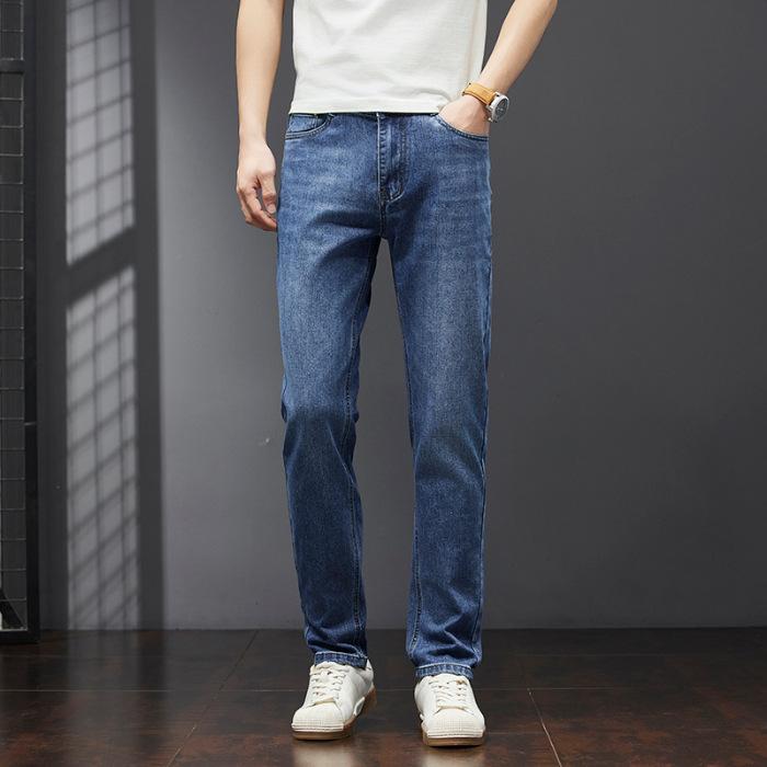 Spring and summer light luxury European men s jeans slim fit trendy brand embroidered small straight leg stretch versatile men s pants 28
Spring and summer light luxury European men s jeans slim fit trendy brand embroidered small straight leg stretch versatile men s pants 28