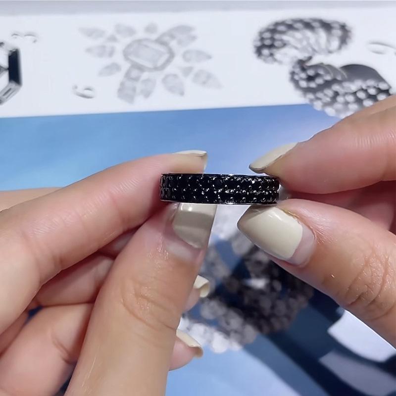 Longlongjin 2024 European & American 925 Silver Black Diamond Cold Style Stackable Ring Band Size 5
Longlongjin 2024 European & American 925 Silver Black Diamond Cold Style Stackable Ring Band Size 5