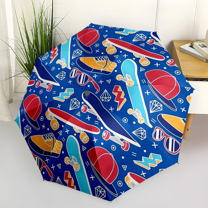 1pc Skateboard Culture Pattern Umbrella with Plastic Handle,Vibrant Cartoon Pattern,Multi-functional UmbrellaB1974
1pc Skateboard Culture Pattern Umbrella with Plastic Handle,Vibrant Cartoon Pattern,Multi-functional UmbrellaB1974