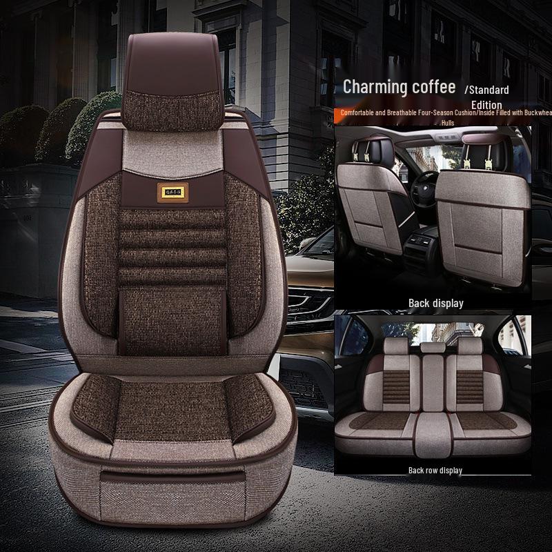Универсальный льняной чехол на сиденье автомобиля, полный обхват для пяти сидений – всесезонный стиль Standard Edition
Универсальный льняной чехол на сиденье автомобиля, полный обхват для пяти сидений – всесезонный стиль Standard Edition