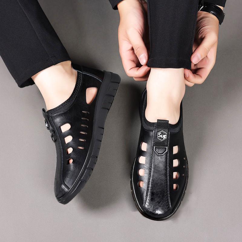 Breathable hollow leather shoes hole shoes men s casual shoes chef sandals business dad shoes 39 чорний
Breathable hollow leather shoes hole shoes men s casual shoes chef sandals business dad shoes 39 чорний