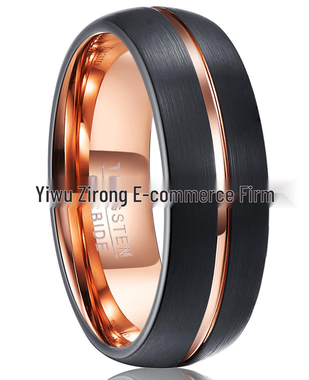 Мужское кольцо из матового черного вольфрама 8 мм с канавкой розового золота по центру Size 14.5
Мужское кольцо из матового черного вольфрама 8 мм с канавкой розового золота по центру Size 14.5