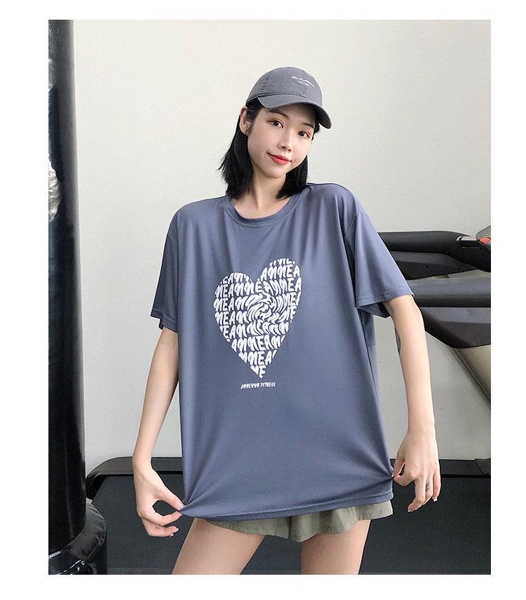 Женская спортивная футболка с коротким рукавом, быстросохнущая, свободного кроя - Топ для йоги и бега 2XL for 70-80kg
Женская спортивная футболка с коротким рукавом, быстросохнущая, свободного кроя - Топ для йоги и бега 2XL for 70-80kg