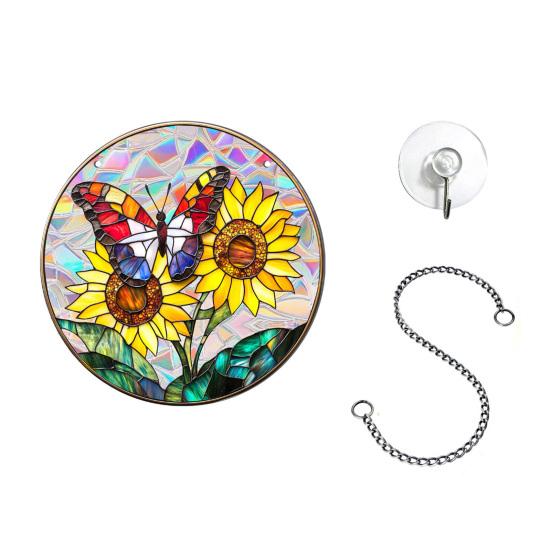 Stained Glass Window Hanging Ornament Colorful Acrylic Suncatcher Panel with Chain And Suction Cup for Home Garden 6
Stained Glass Window Hanging Ornament Colorful Acrylic Suncatcher Panel with Chain And Suction Cup for Home Garden 6