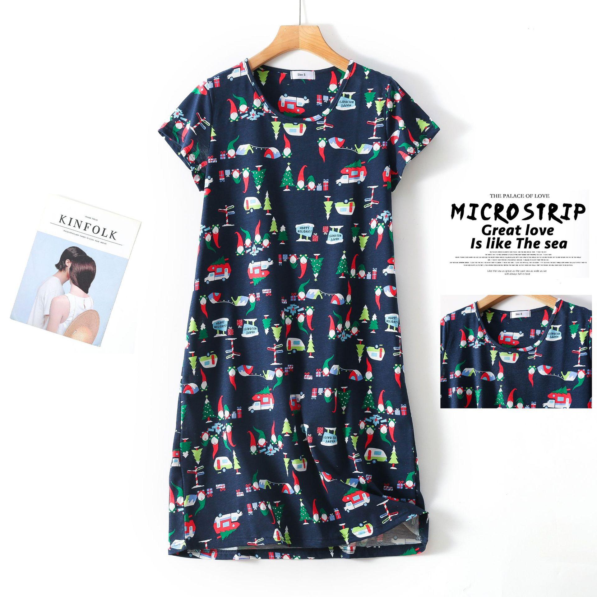 Летняя женская ночная рубашка больших размеров с коротким рукавом, милая одежда для сна с героями мультфильмов, милые ночные рубашки с круглым вырезом, пижамы, женская хлопковая пижама L
Летняя женская ночная рубашка больших размеров с коротким рукавом, милая одежда для сна с героями мультфильмов, милые ночные рубашки с круглым вырезом, пижамы, женская хлопковая пижама L