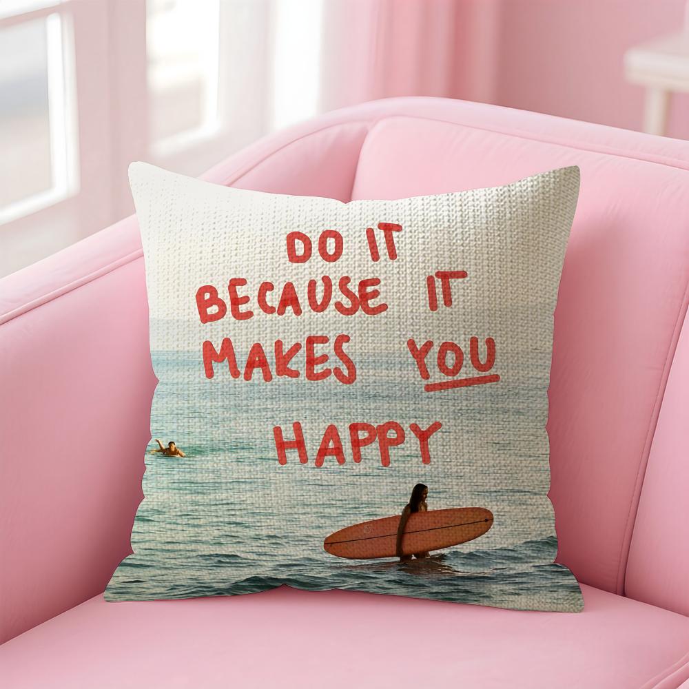 Positive Words INS Cushion Cover Natural Linen Pillow Case DoubleSided Print Decorative Sofa Pillowcase Home Decor Gift 30x30cm
Positive Words INS Cushion Cover Natural Linen Pillow Case DoubleSided Print Decorative Sofa Pillowcase Home Decor Gift 30x30cm