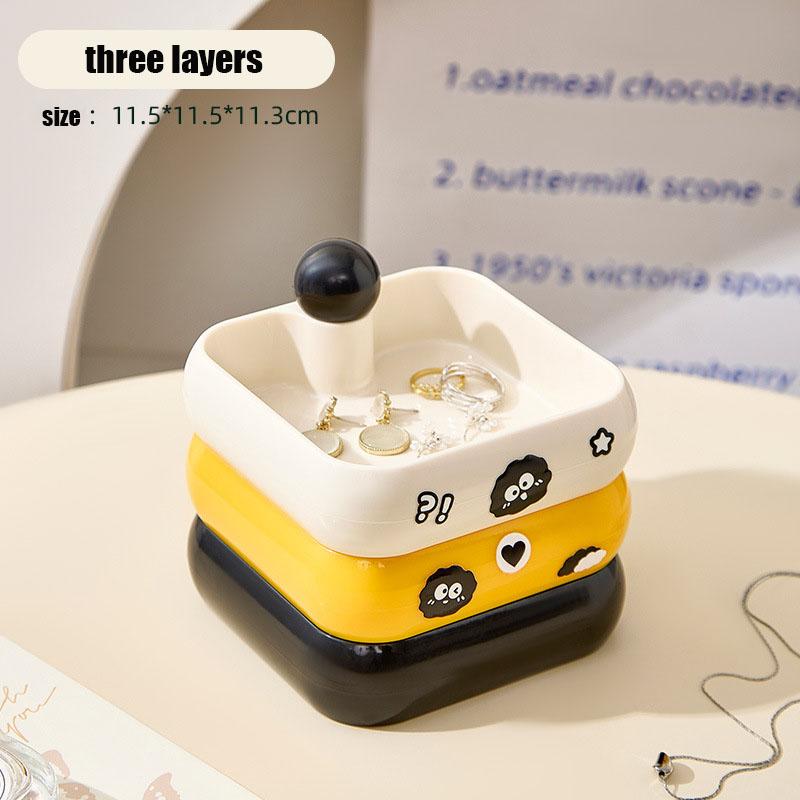 Luxurious Cartoon Rotating Jewelry Box Multi-Layer Large Capacity Ring Earring Stud Earring Storage Box Elegant Organizer
Luxurious Cartoon Rotating Jewelry Box Multi-Layer Large Capacity Ring Earring Stud Earring Storage Box Elegant Organizer