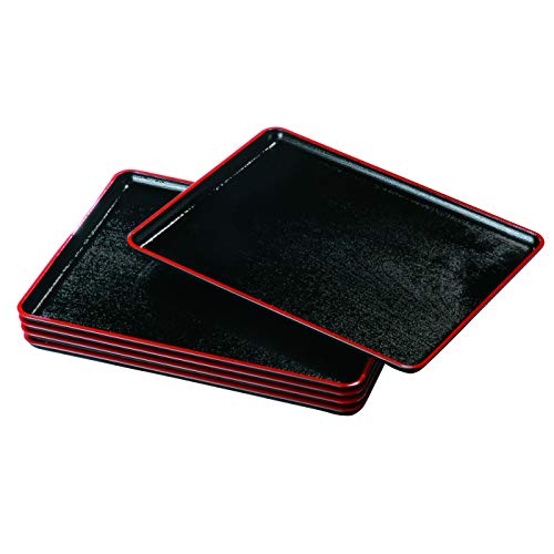 Поднос для сервировки Yamaga Lacquerware Store Kurobuchi Vermillion 5 предметов Kishu Lacquerware Obon с противоскользящим покрытием (45см) чёрный
Поднос для сервировки Yamaga Lacquerware Store Kurobuchi Vermillion 5 предметов Kishu Lacquerware Obon с противоскользящим покрытием (45см) чёрный