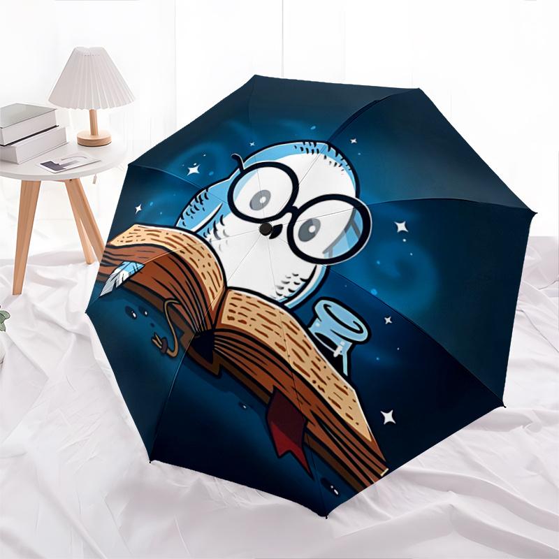 1pc Reading Owl Harry Potter Pattern Automatic 3-Fold Umbrella, 8 Iron Frames, High-Value Folding Umbrella, Suitable for Office, Travel and Outdoor Ad
1pc Reading Owl Harry Potter Pattern Automatic 3-Fold Umbrella, 8 Iron Frames, High-Value Folding Umbrella, Suitable for Office, Travel and Outdoor Ad