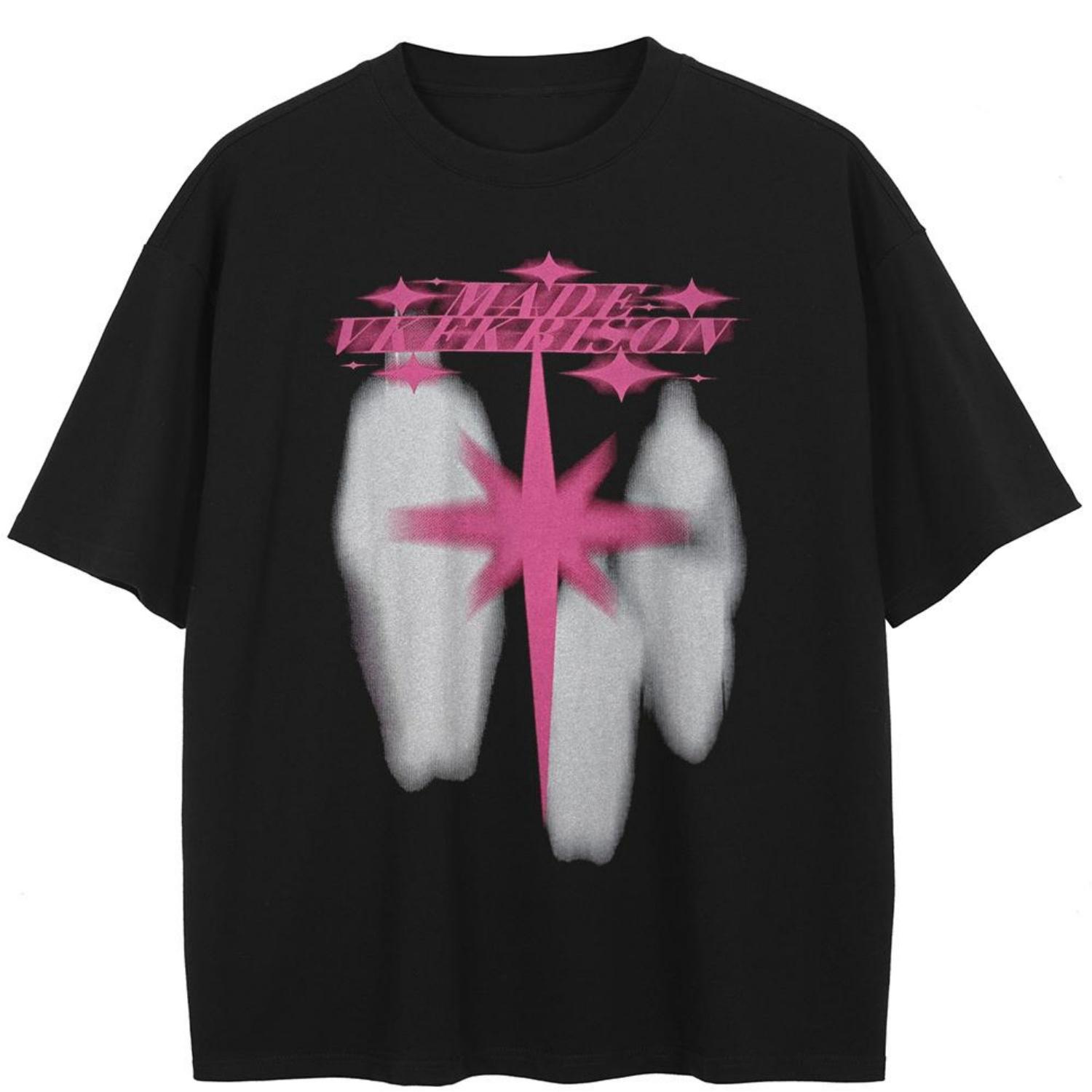 Футболка Streetwear Shadows Graphic Футболка из хлопка Унисекс Футболка большого размера с короткими рукавами S чёрный
Футболка Streetwear Shadows Graphic Футболка из хлопка Унисекс Футболка большого размера с короткими рукавами S чёрный