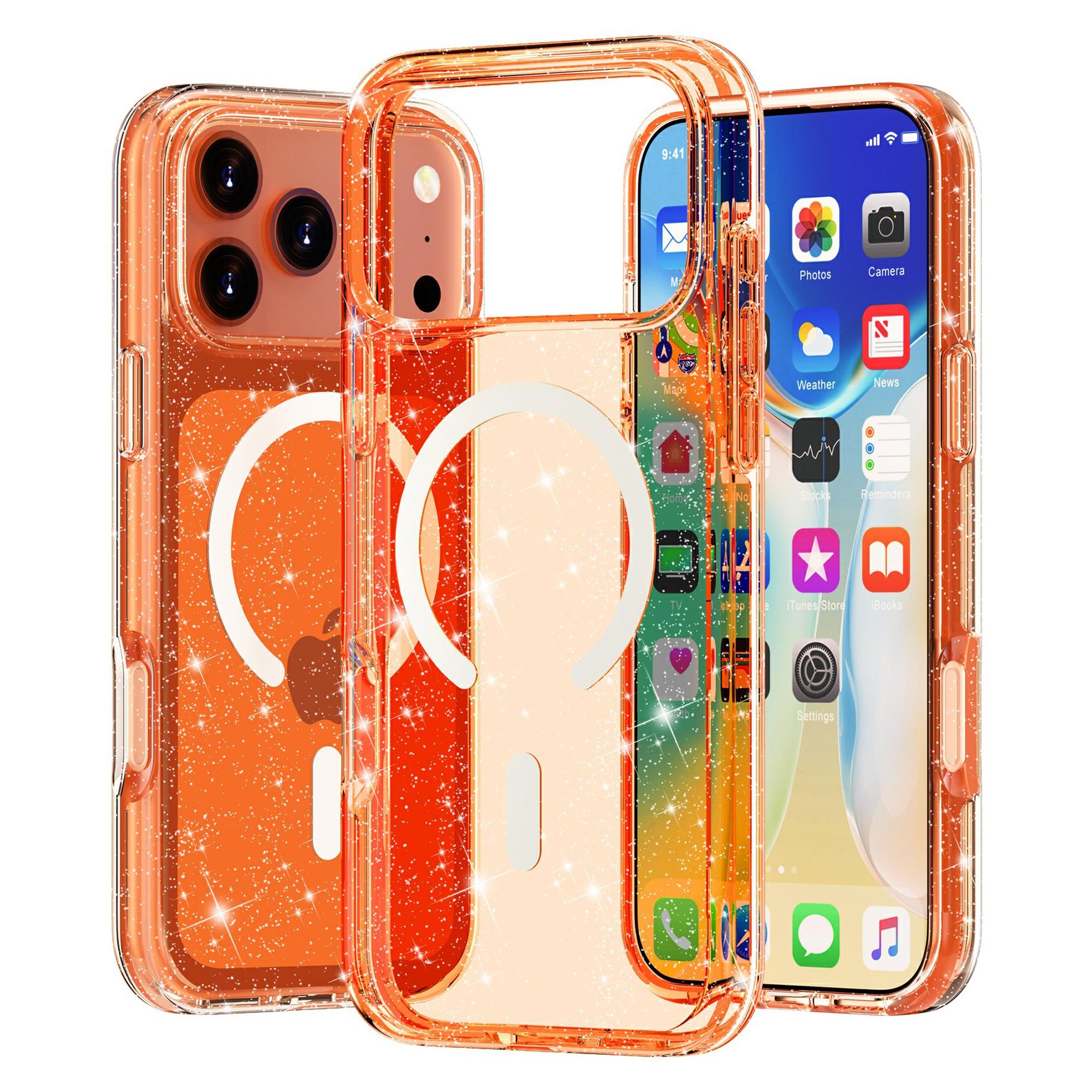 For iPhone 17 Pro Case Compatible with MagSafe Glitter Powder PC + TPU Phone Cover
For iPhone 17 Pro Case Compatible with MagSafe Glitter Powder PC + TPU Phone Cover