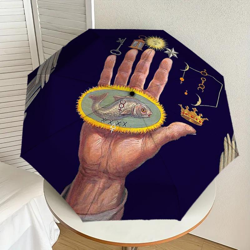 1pc Hand of God with Symbols Umbrella with Plastic Handle,Suitable for All Seasons Home Travel Outdoor UmbrellaDD517
1pc Hand of God with Symbols Umbrella with Plastic Handle,Suitable for All Seasons Home Travel Outdoor UmbrellaDD517