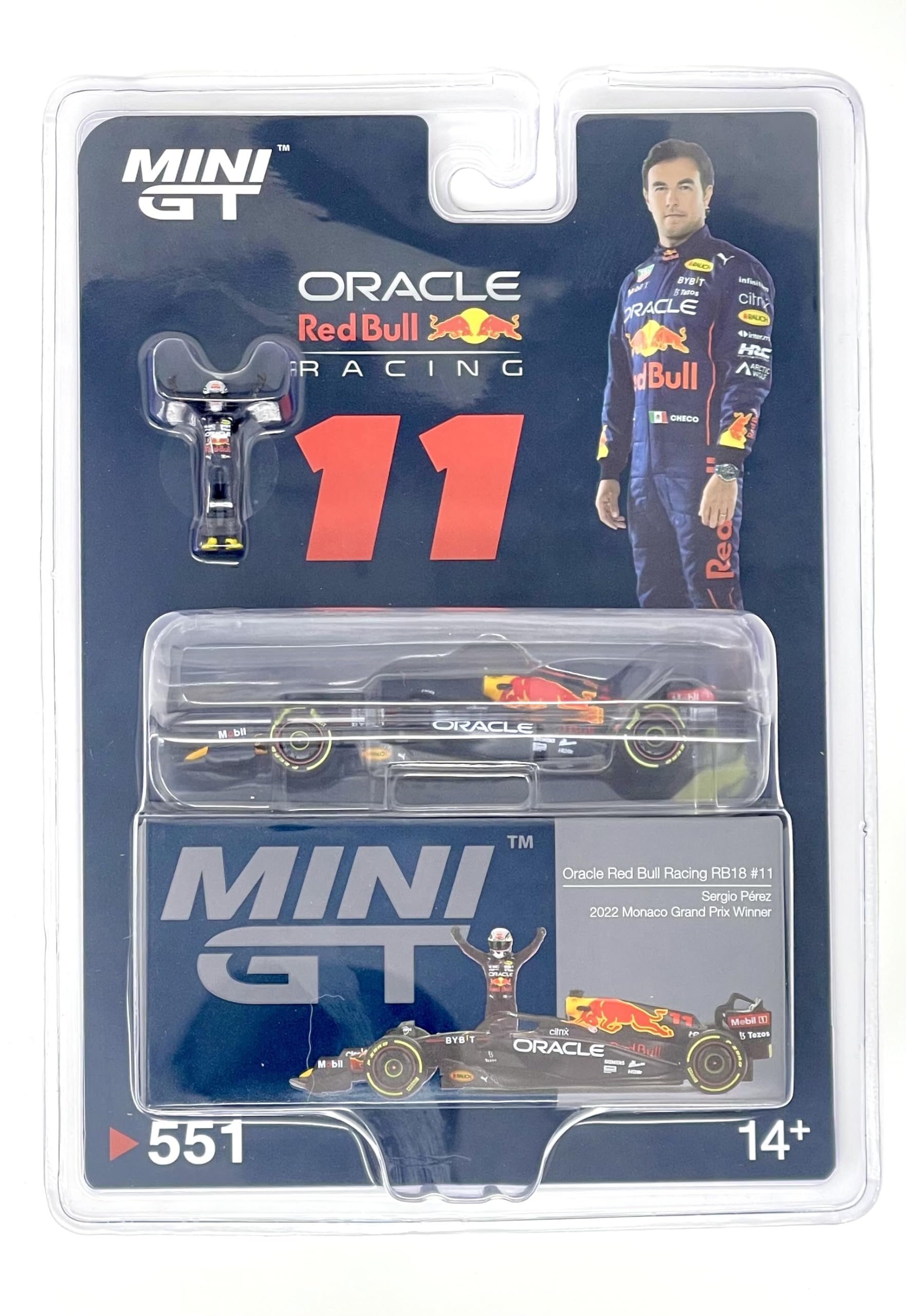 MINI GT MiJo Exclusives Oracle Red Bull Racing RB18 2022 Победитель Гран-при Монако с фигуркой Серхио Переса Завершенный продукт × 1/64 #11
MINI GT MiJo Exclusives Oracle Red Bull Racing RB18 2022 Победитель Гран-при Монако с фигуркой Серхио Переса Завершенный продукт × 1/64 #11