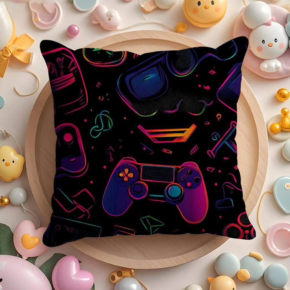 Hot Colorful Game Gamepad Pillow Case Soft Plush Fabric Double-Sided Printed Cushion Cover Warm Winter Sofa Pillow Case 30cmx30cm
Hot Colorful Game Gamepad Pillow Case Soft Plush Fabric Double-Sided Printed Cushion Cover Warm Winter Sofa Pillow Case 30cmx30cm