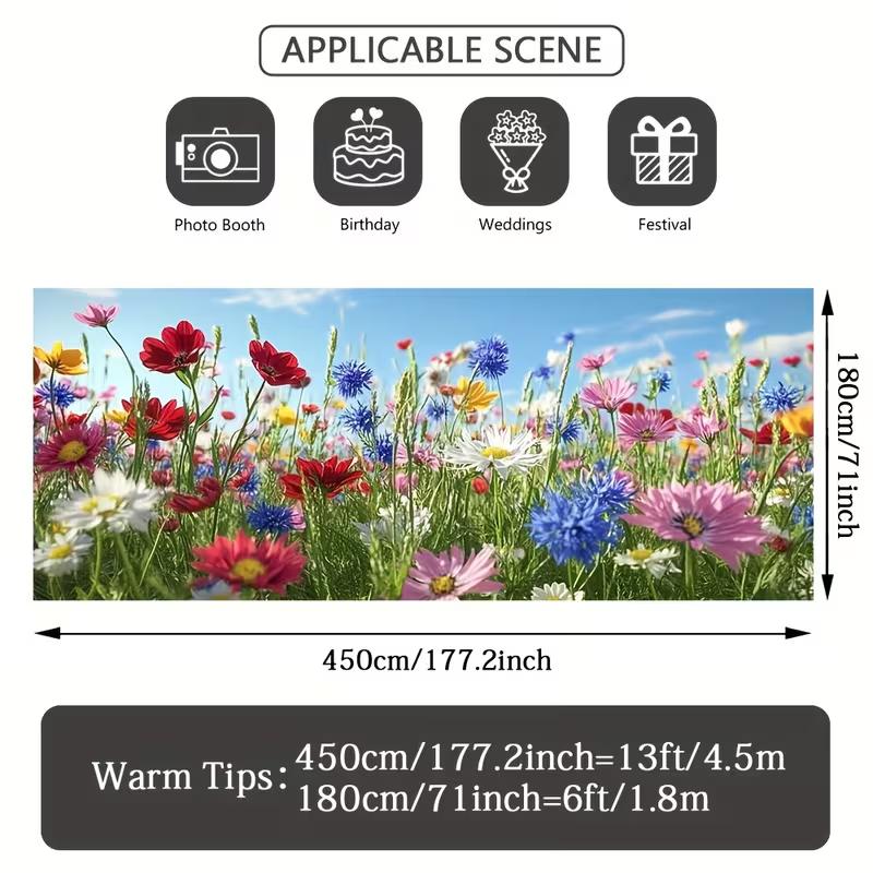 2D Bright Multicolor Wildflower Meadow Backdrop for Wedding & Party 47.2x31.5inch/120*80cm
2D Bright Multicolor Wildflower Meadow Backdrop for Wedding & Party 47.2x31.5inch/120*80cm