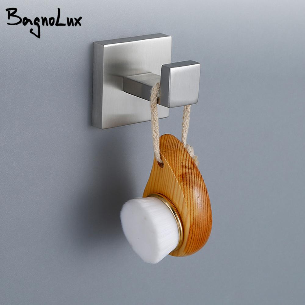 Brushed Nick Wall Nail Robe Hook for Bathroom 304 Stainless Steel Hook SUS304 Rustproof Hanger for Kitchen Hardware Cloakroom
Brushed Nick Wall Nail Robe Hook for Bathroom 304 Stainless Steel Hook SUS304 Rustproof Hanger for Kitchen Hardware Cloakroom