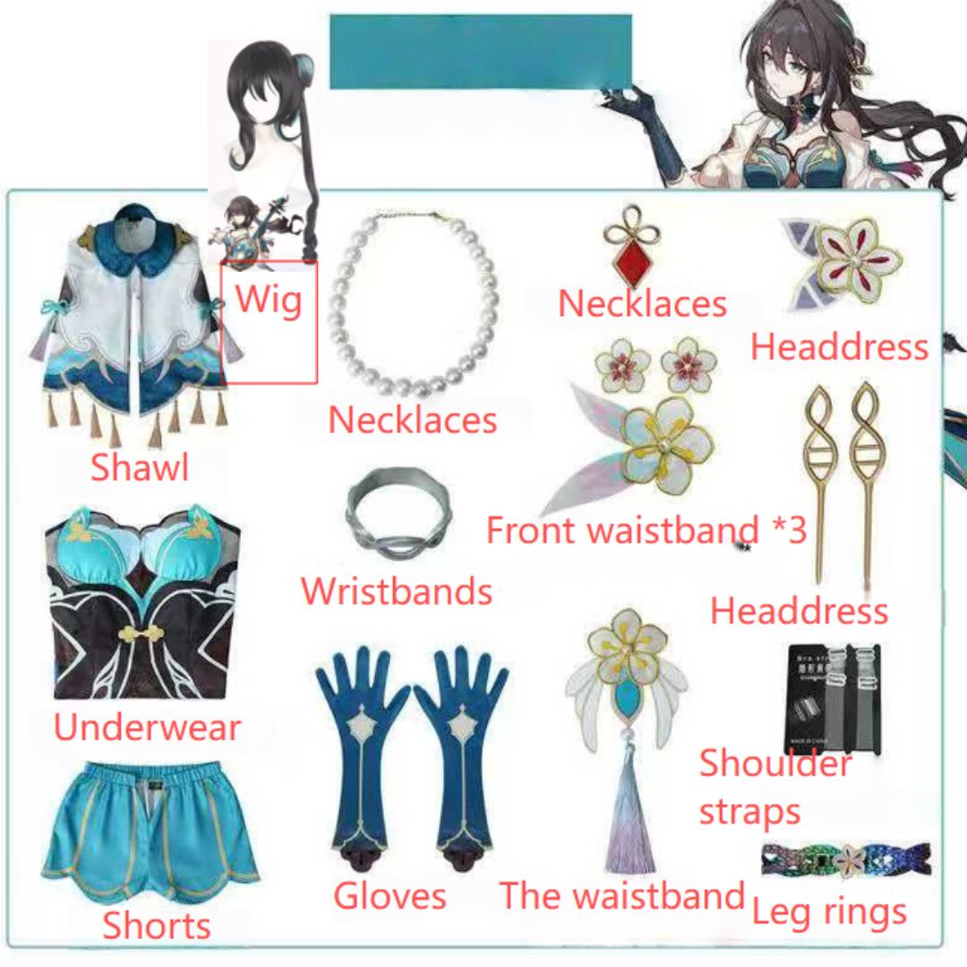 Костюм для косплея Жуань Мэй Honkai Star Rail Карнавальная форма Аниме Костюмы на Хэллоуин Игра M как
Костюм для косплея Жуань Мэй Honkai Star Rail Карнавальная форма Аниме Костюмы на Хэллоуин Игра M как