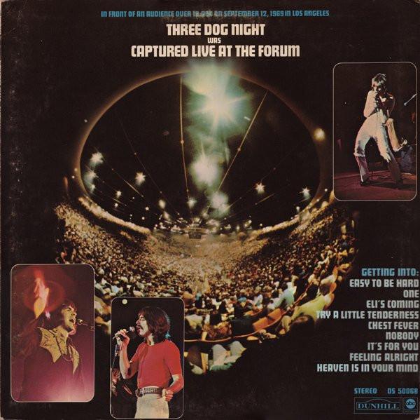 LP Record THREE DOG NIGHT - Captured Live At The Forum DS50068 ABC/DUNHILL 1969 US Rock Used
LP Record THREE DOG NIGHT - Captured Live At The Forum DS50068 ABC/DUNHILL 1969 US Rock Used