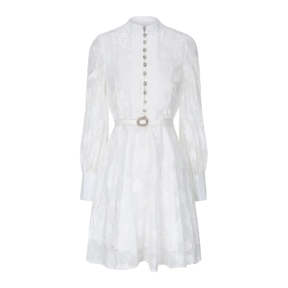 2026 Spring/Summer New Arrival Long Lantern Sleeve Short Dress for Women Vintage 3D Floral Jacquard Single-breasted Slim A-line Mini Dress 2XL білий
2026 Spring/Summer New Arrival Long Lantern Sleeve Short Dress for Women Vintage 3D Floral Jacquard Single-breasted Slim A-line Mini Dress 2XL білий