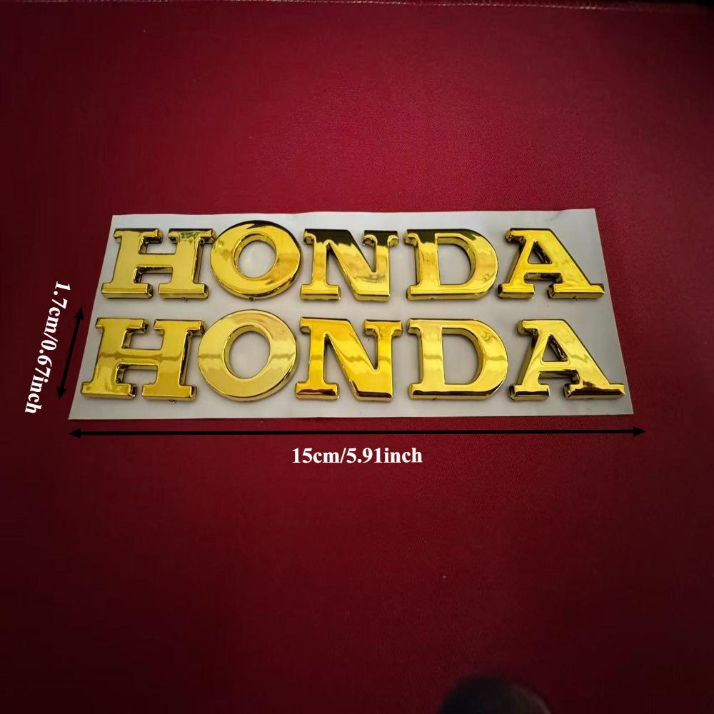 Honda Sticker Three-dimensional Electroplating HONDA Letter Waterproof Motorcycle Logo Suitable for PCX160CBR650and Other Models
Honda Sticker Three-dimensional Electroplating HONDA Letter Waterproof Motorcycle Logo Suitable for PCX160CBR650and Other Models