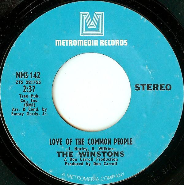 7inch Record WINSTONS - Love Of The Common People / Wheel O MMS142 Metromedia Reco 1969 US Soul/Funk Used
7inch Record WINSTONS - Love Of The Common People / Wheel O MMS142 Metromedia Reco 1969 US Soul/Funk Used
