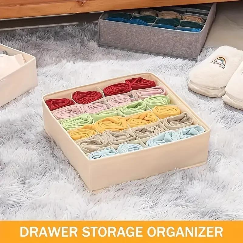 3pcs Underwear Storage Box, Socks And Underwear Drawer Organizer, Wardrobe Multi-grid Storage Box, Bedroom Dorm Accessories
3pcs Underwear Storage Box, Socks And Underwear Drawer Organizer, Wardrobe Multi-grid Storage Box, Bedroom Dorm Accessories