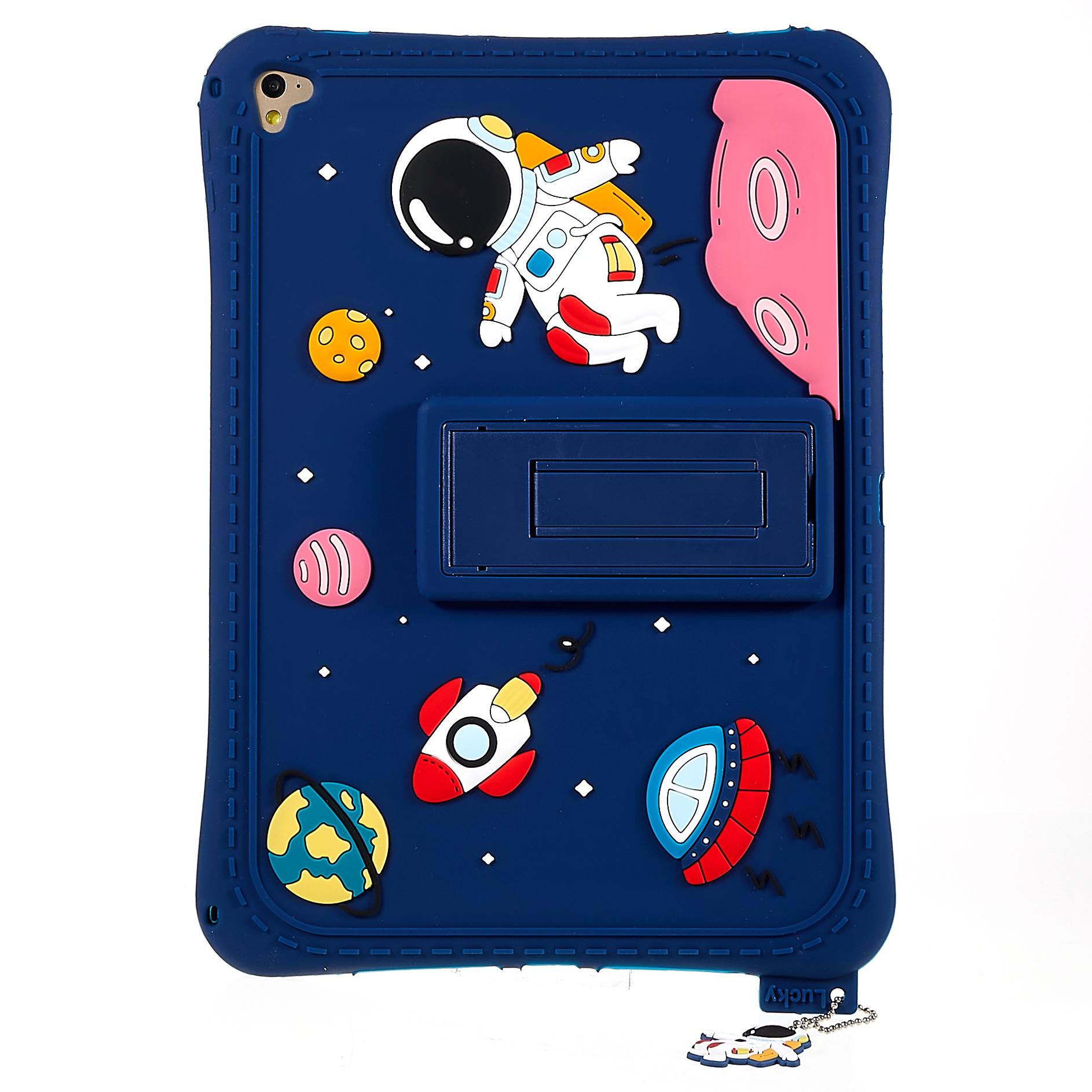 For iPad Air (2013)/Air 2/iPad 9.7-inch (2017)/(2018) Silicone Tablet Case Cartoon Universe Space Pattern Anti-drop Cover with Kickstand Dark Blue
For iPad Air (2013)/Air 2/iPad 9.7-inch (2017)/(2018) Silicone Tablet Case Cartoon Universe Space Pattern Anti-drop Cover with Kickstand Dark Blue