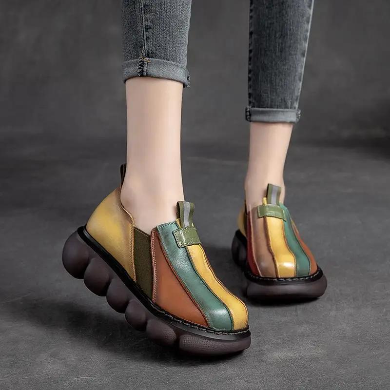 2026 Autumn 2026 New 2026 Ethnic Style Retro Handmade Rainbow Color Female Leather Thick Sole Cake and Casual Shoes 40 жовтий
2026 Autumn 2026 New 2026 Ethnic Style Retro Handmade Rainbow Color Female Leather Thick Sole Cake and Casual Shoes 40 жовтий