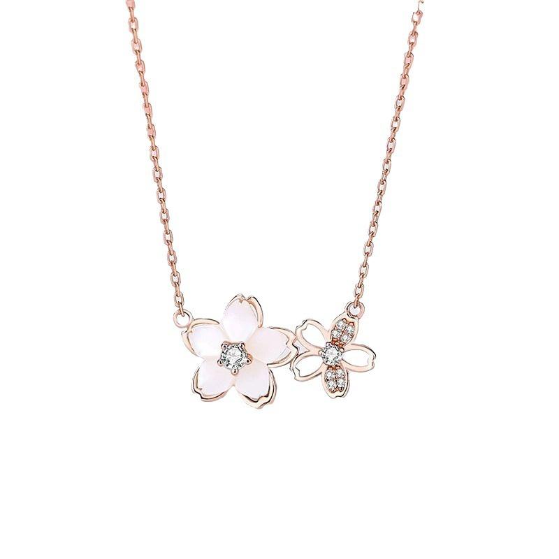 JMXD- Cherry Blossoms Bloom, Light Luxury and Sweet Zircon Flower Collarbone Chain, Niche Design High-end Neck Jewelry
JMXD- Cherry Blossoms Bloom, Light Luxury and Sweet Zircon Flower Collarbone Chain, Niche Design High-end Neck Jewelry