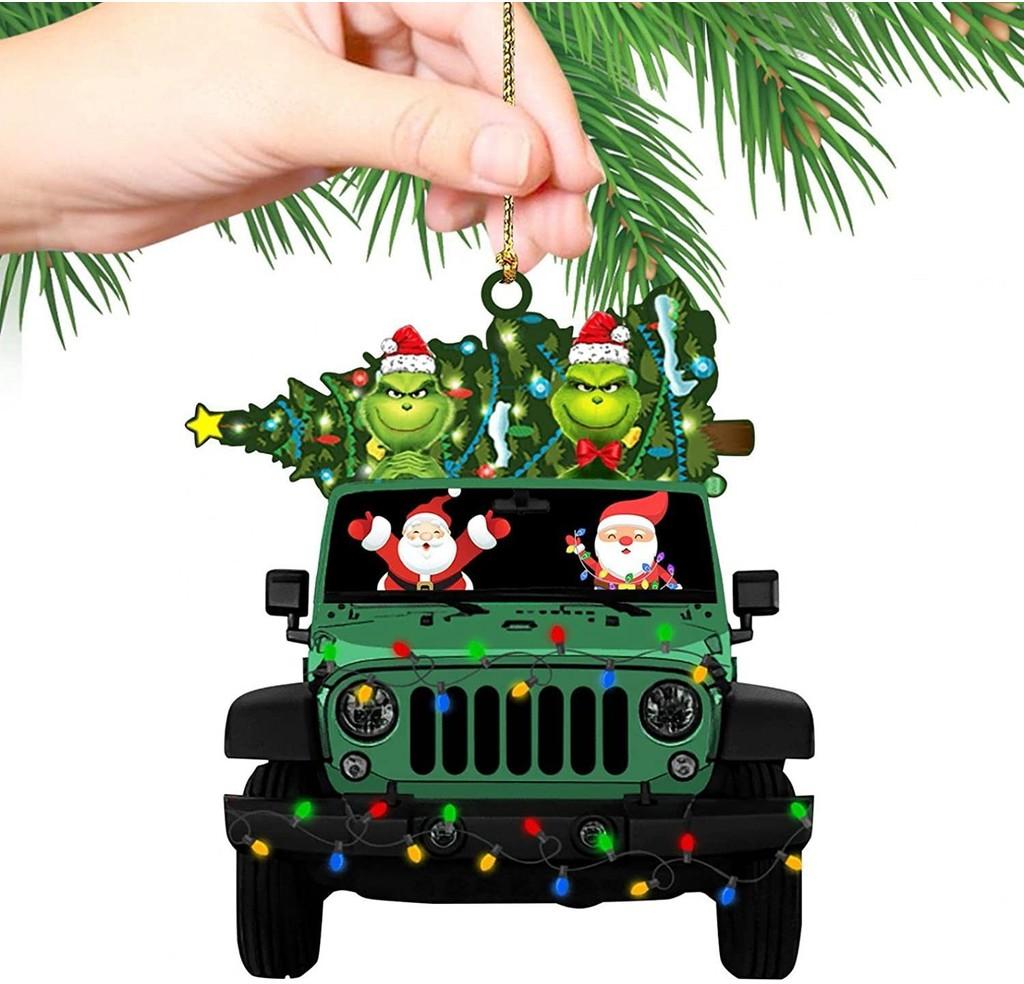 Merry Green Acrylic Hanging Ornament Funny Christmas Decoration Vehicles For 2
Merry Green Acrylic Hanging Ornament Funny Christmas Decoration Vehicles For 2