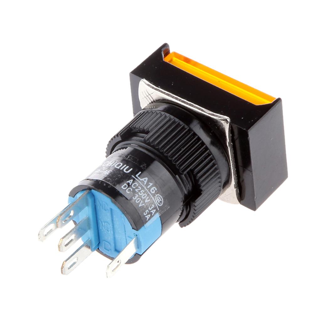 16mm Rectangle Self- Push Button Electric Circuit Switch 250V 3A жовтий
16mm Rectangle Self- Push Button Electric Circuit Switch 250V 3A жовтий