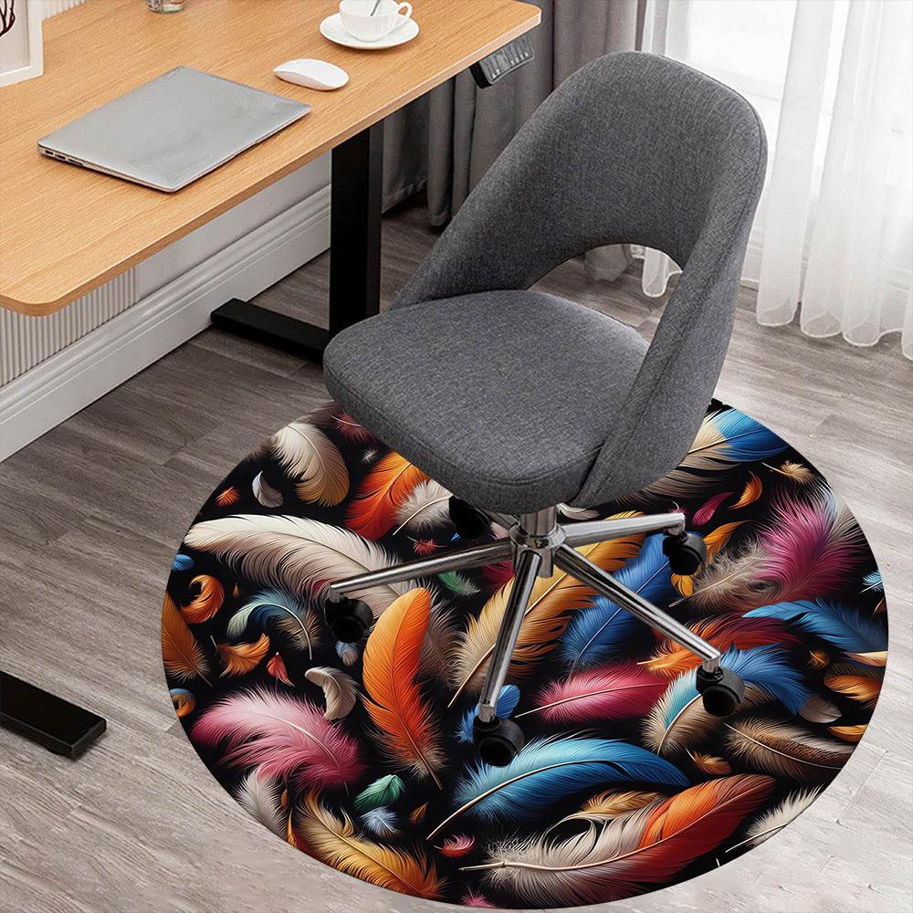 1pc feathers colorful Round Chair mat Area Rug - Non-Slip, Floor Mat for Office, Bedroom, and Indoor Decor c1118179 80cm by 80cm
1pc feathers colorful Round Chair mat Area Rug - Non-Slip, Floor Mat for Office, Bedroom, and Indoor Decor c1118179 80cm by 80cm