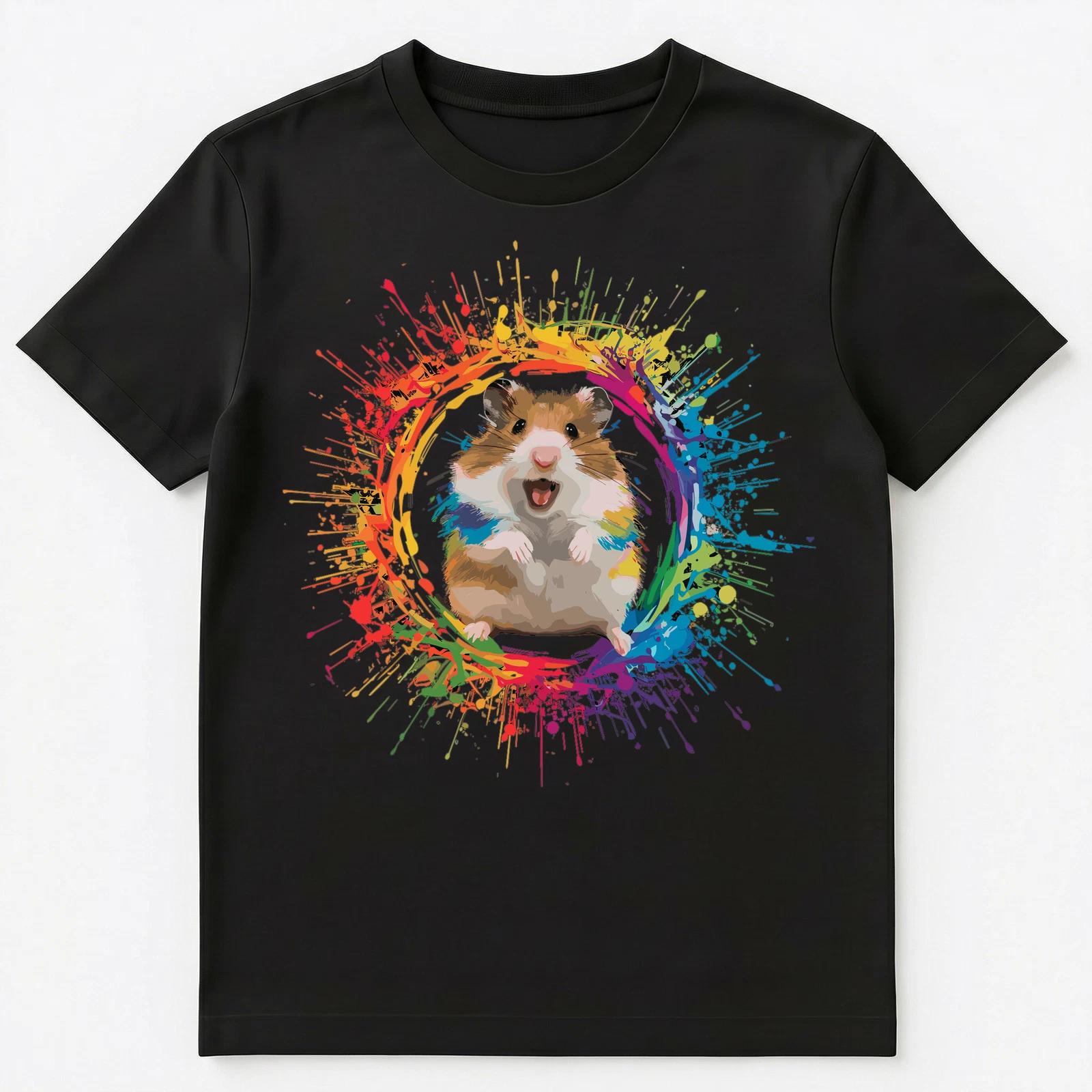 Colorful Paint Splash Hamster Art Graphic Unisex T-Shirt S
Colorful Paint Splash Hamster Art Graphic Unisex T-Shirt S