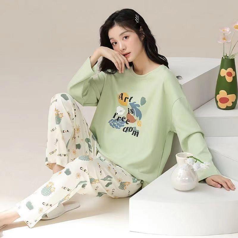 Весенняя и осенняя пижама женская с длинными рукавами с милым рисунком можно носить вне колледжа домашняя одежда женская мягкая пижама XL
Весенняя и осенняя пижама женская с длинными рукавами с милым рисунком можно носить вне колледжа домашняя одежда женская мягкая пижама XL