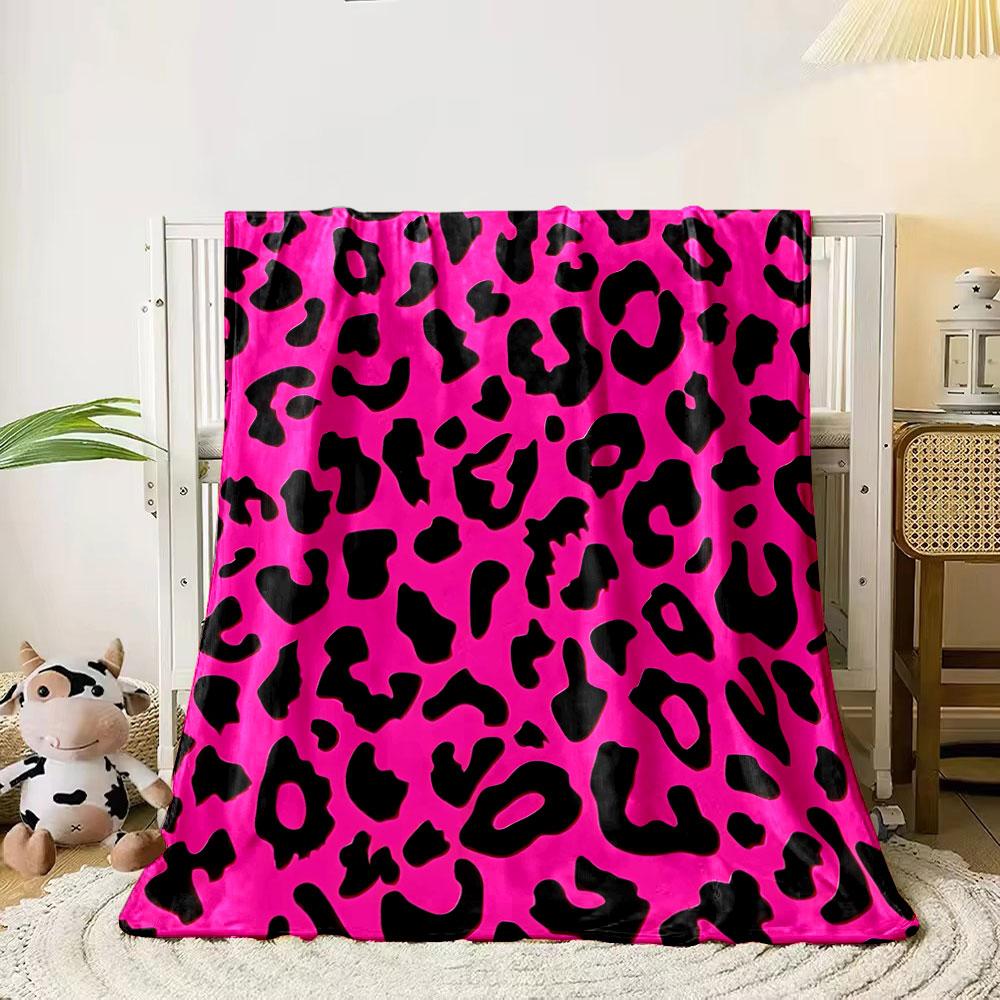 The pattern features irregular black leopard spots on a bright pink background. for all seasons blanket lunch break throw gift 80cm x 120cm
The pattern features irregular black leopard spots on a bright pink background. for all seasons blanket lunch break throw gift 80cm x 120cm