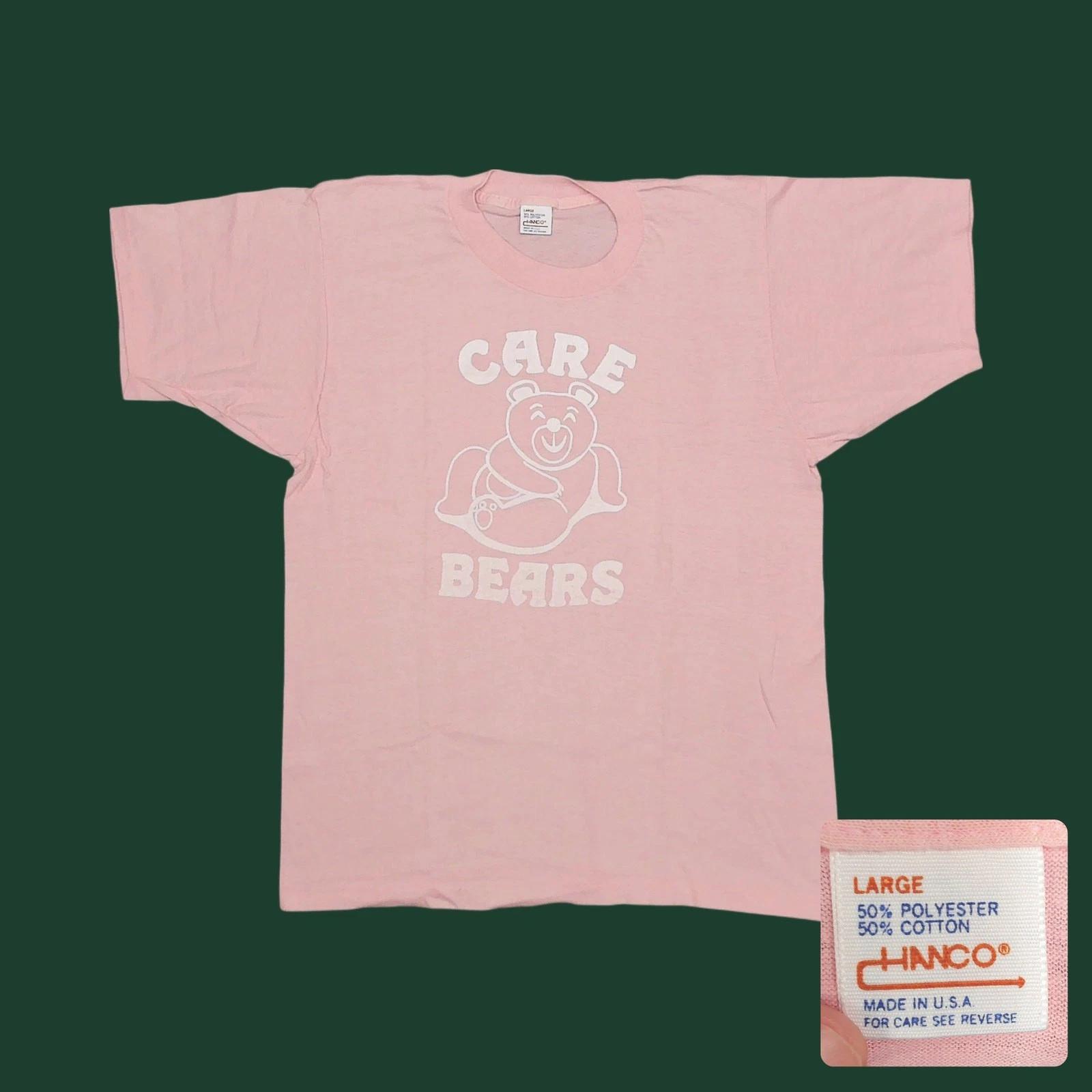 Vintage 80s Care Bears T Shirt Pink Single Stitch 50/50 Hanco Womens Large XL
Vintage 80s Care Bears T Shirt Pink Single Stitch 50/50 Hanco Womens Large XL