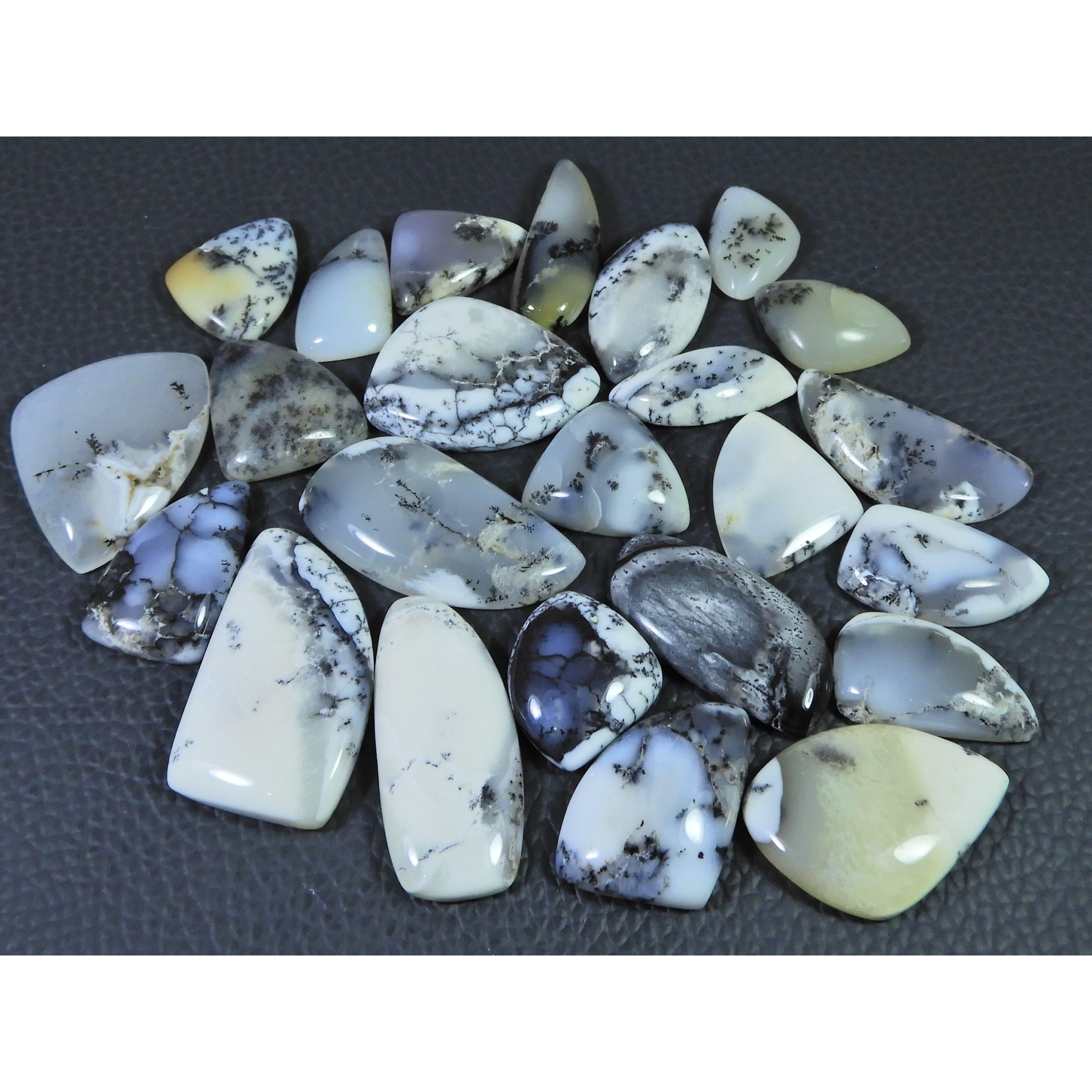 325Cts. Natural Dendrite Opal Agate Fancy Cabochon Loose Gemstone 24Pcs Lot C-1995
325Cts. Natural Dendrite Opal Agate Fancy Cabochon Loose Gemstone 24Pcs Lot C-1995