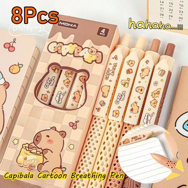 8pcs Cute Capybara Neutral Pen Retractable for School & Office | Smooth Writing & Quick-Drying School Stationery Supplies 8Pcs
8pcs Cute Capybara Neutral Pen Retractable for School & Office | Smooth Writing & Quick-Drying School Stationery Supplies 8Pcs