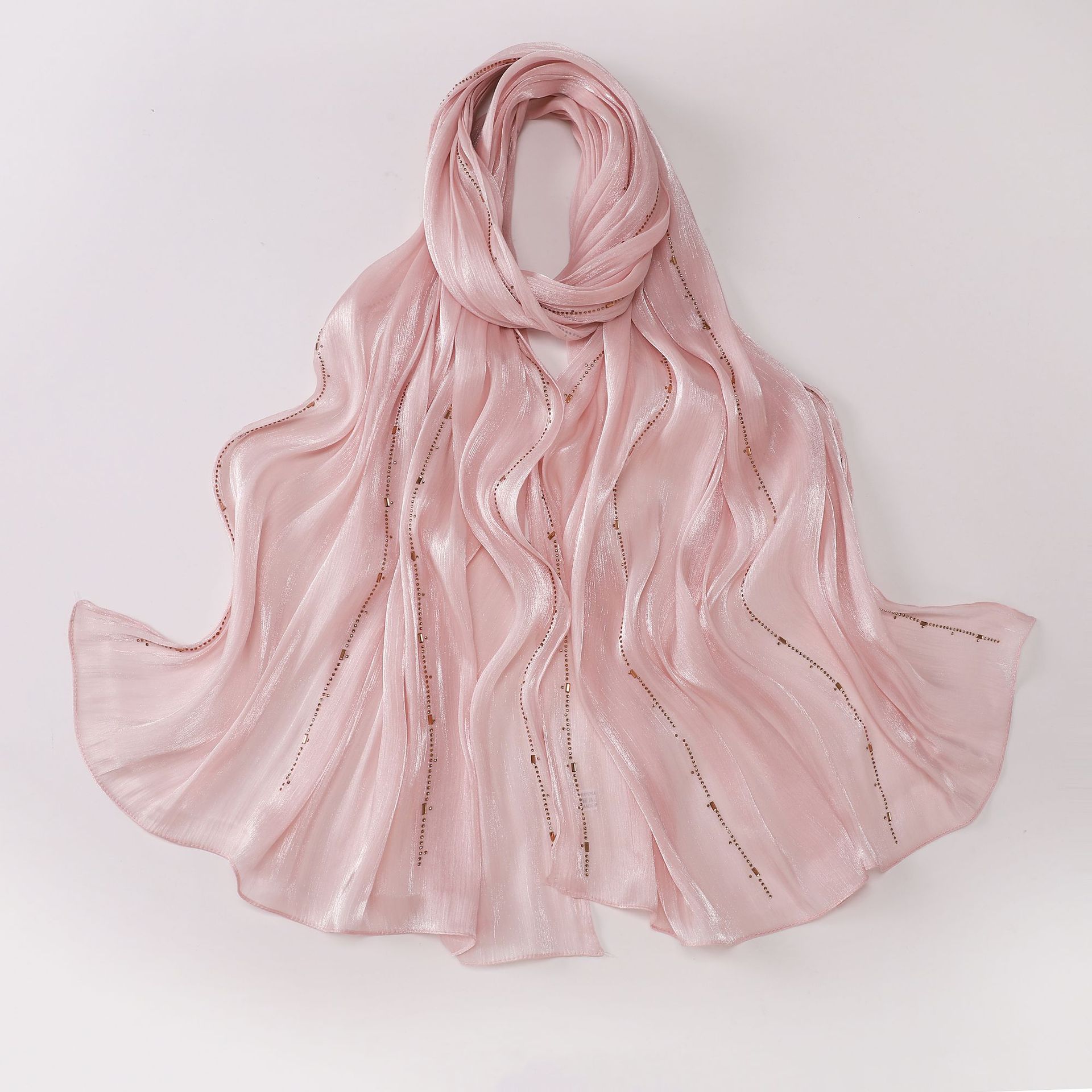 Стразовый шелковый жатый хиджаб-шарф для женщин мусульманский хиджаб мерцающие шали модный дышащий исламский тюрбан плиссированный шарф Рамада
Стразовый шелковый жатый хиджаб-шарф для женщин мусульманский хиджаб мерцающие шали модный дышащий исламский тюрбан плиссированный шарф Рамада