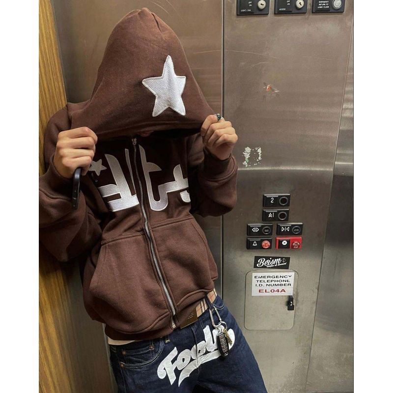 Cardigan High Street Casual Metal Zip Jacket Casual Metal Zipper Outwear EA01123-COFFEE L
Cardigan High Street Casual Metal Zip Jacket Casual Metal Zipper Outwear EA01123-COFFEE L