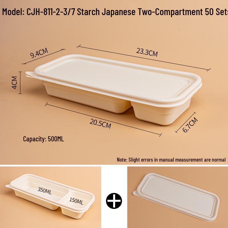 Eco-Friendly Corn Starch Compartmental Bento Boxes
Eco-Friendly Corn Starch Compartmental Bento Boxes