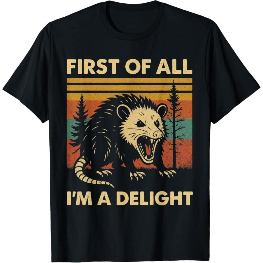 First Of All I m A Delight Sarcastic Angry Opossum T-Shirt XXXXXL чорний
First Of All I m A Delight Sarcastic Angry Opossum T-Shirt XXXXXL чорний